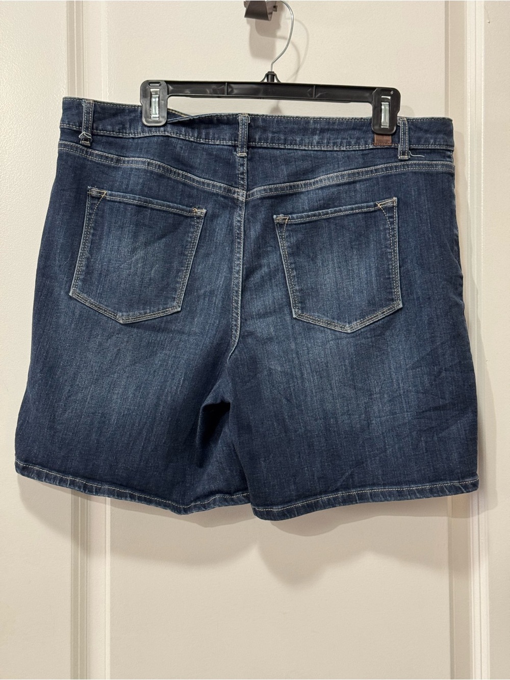 Classic Dark Wash Denim Shorts - Button Front W18”, R 10” - Picture 3 of 9
